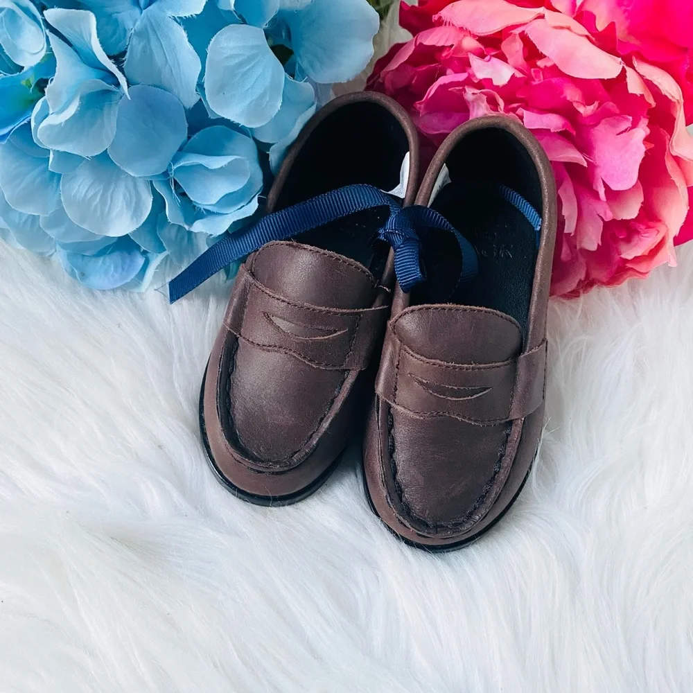 NEW | Janie & Jack Leather Penny Loafers